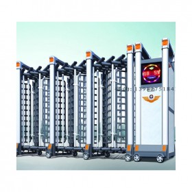 瀘州電動伸縮門廠家   電動伸縮門定制  西南商貿(mào)城電動伸縮門