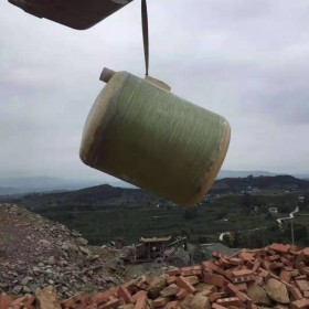 農村用玻璃鋼三格式化糞池 農村污水處理設備設備安裝
