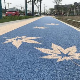 景觀道路彩色透水地坪施工 混凝土粘接劑成都廠家直銷