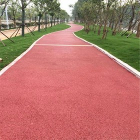 雅安市彩色透水混凝土 生態透水砼   透水專業施工隊伍  5公分彩色透水混凝土  透水混凝土如何施工  豪軒地坪免費指導施工