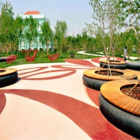 云南昆明麗江市彩色生態(tài)透水混凝土地坪  增強(qiáng)劑 彩色透水地坪 透水路面 透水混凝土廠家直銷 彩色透水混凝土 量大送貨到工地免費(fèi)到地指導(dǎo)