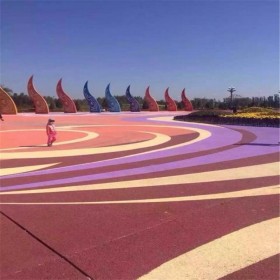 黔東南地區(qū)透水地坪生廠家  生態(tài)透水砼粘接劑  透水混凝土施工比例 免費(fèi)送小樣品 送貨到工地