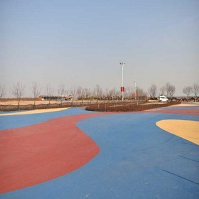 彩色透水地坪 海綿城市透水混凝土 無砂混凝土 混凝土透水增強劑 材料廠出售