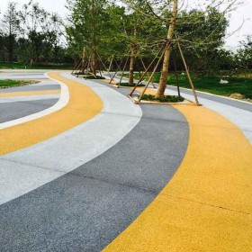 無錫市 園林道路彩色混凝土 操場彩色混凝土 生態透水地坪 海綿城市透水混凝土 免費設計施工方案 免費做造價預算