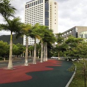 朔州市 透水混凝土地坪 彩色透水綠道 生態透水路面 透水混凝土街道 報價表