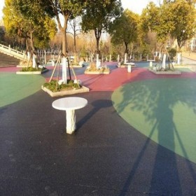 潮州市 生態透水地坪 彩色透水混凝土路 人行道透水混凝土 生態透水砼材料廠家直銷