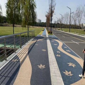 銅川市 廣場彩色混凝土 透水路面鋪裝 透水地坪膠結料 廠家報價銷售