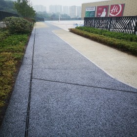 崇州市 小區彩色路面 藝術彩色地坪 透水混凝土罩面劑 廠家直銷 送貨到工地